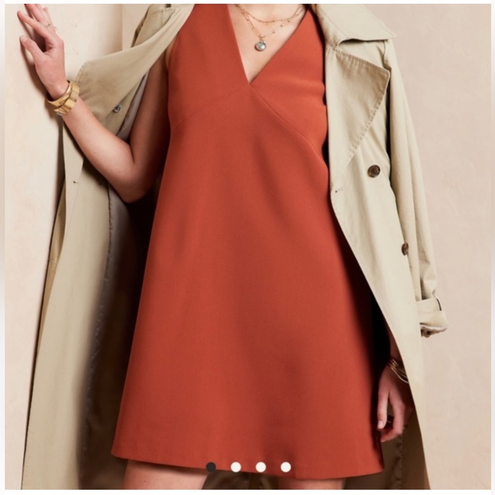 Banana Republic Shift Dress - Like New - Rust - Size 16 - Beyond Flattering!